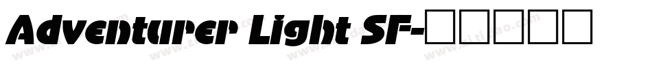 Adventurer Light SF字体转换